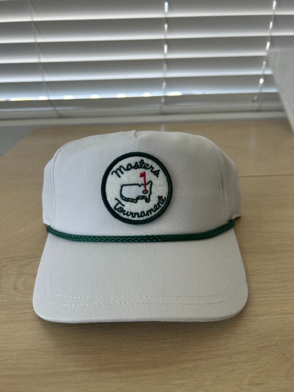 Masters Tournament Rope Snapback Hat White Augusta National Golf Cap NWT
